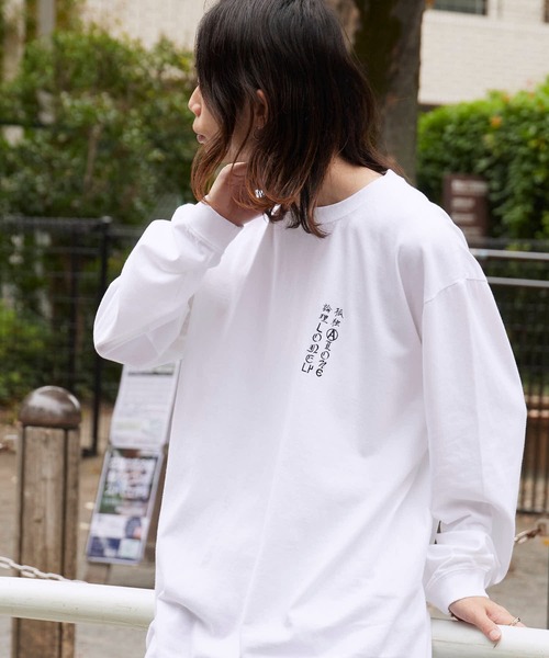 LONELY/論理（ロンリー）の「LONELY(論理)/ロンリー  "DEEP THROAT" HEAVY OZ LONG SLEEVE 浮世絵風デザイン クルーネックロンT（Tシャツ/カットソー・メンズ・ホワイト/ブラック・L/XL/XXL）」の19枚目の写真