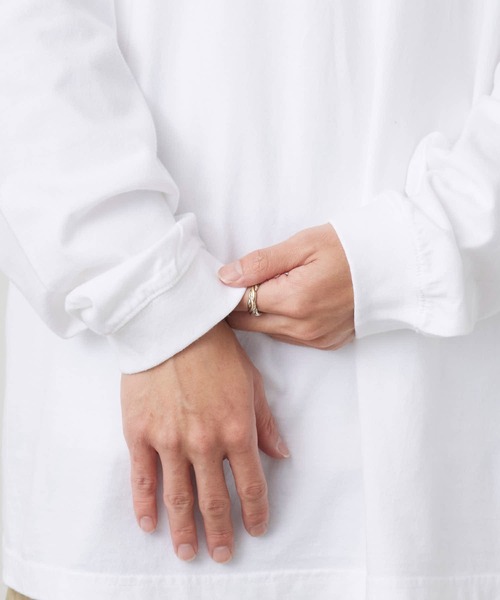 LONELY/論理（ロンリー）の「LONELY(論理)/ロンリー  "DEEP THROAT" HEAVY OZ LONG SLEEVE 浮世絵風デザイン クルーネックロンT（Tシャツ/カットソー・メンズ・ホワイト/ブラック・L/XL/XXL）」の5枚目の写真