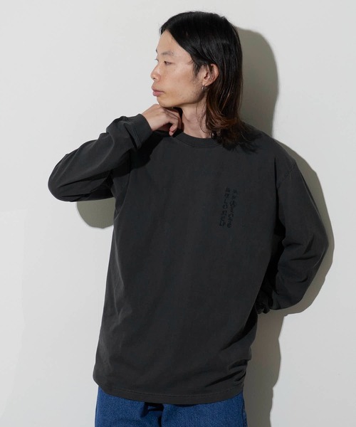 LONELY/論理（ロンリー）の「LONELY(論理)/ロンリー  "DEEP THROAT" HEAVY OZ LONG SLEEVE 浮世絵風デザイン クルーネックロンT（Tシャツ/カットソー・メンズ・ホワイト/ブラック・L/XL/XXL）」の13枚目の写真