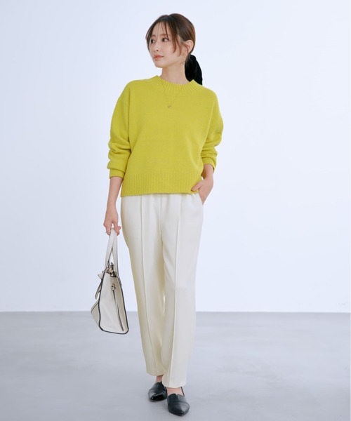 COHINA(コヒナ)の「ドロストとろみテーパードパンツ 【低身長・小柄女性】(スラックス・レディース・ブラック/ホワイト/オレンジ・XS-Regular/S-Short/XS-Short/S-Regular)」の10枚目の写真