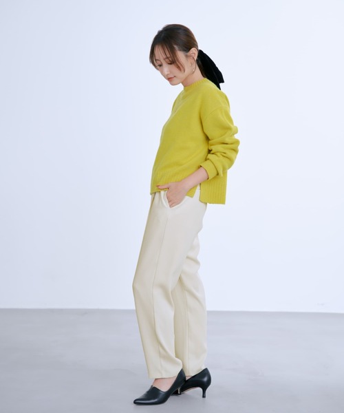 COHINA(コヒナ)の「ドロストとろみテーパードパンツ 【低身長・小柄女性】(スラックス・レディース・ブラック/ホワイト/オレンジ・XS-Regular/S-Short/XS-Short/S-Regular)」の11枚目の写真