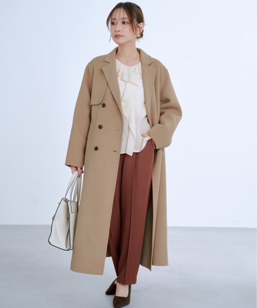 COHINA(コヒナ)の「ドロストとろみテーパードパンツ 【低身長・小柄女性】(スラックス・レディース・ブラック/ホワイト/オレンジ・XS-Regular/S-Short/XS-Short/S-Regular)」の15枚目の写真