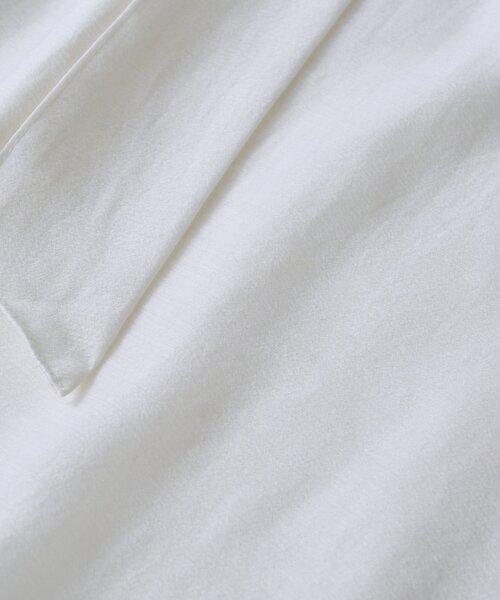 RIVE DROITE（リヴドロワ）の「予約【オンオフ使える】ナロータイブラウス（シャツ/ブラウス・レディース・ベージュ/オフホワイト/サックスブルー・FREE）」の8枚目の写真