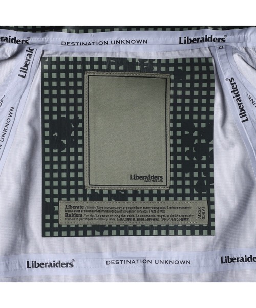 Liberaiders（リベレイダース）の「Liberaiders ALL CONDITIONS 3LAYER JACKET III（リベレイダース オールコンディションズ 3レイヤー ジャケット III）（ナイロンジャケット・メンズ・ブラック/カモフラージュ・X-LARGE/LARGE/MEDIUM/SMALL）」の7枚目の写真