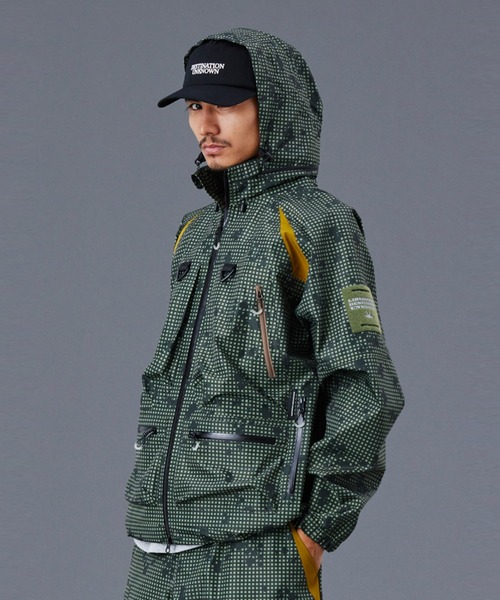 Liberaiders（リベレイダース）の「Liberaiders ALL CONDITIONS 3LAYER JACKET III（リベレイダース オールコンディションズ 3レイヤー ジャケット III）（ナイロンジャケット・メンズ・ブラック/カモフラージュ・X-LARGE/LARGE/MEDIUM/SMALL）」の10枚目の写真