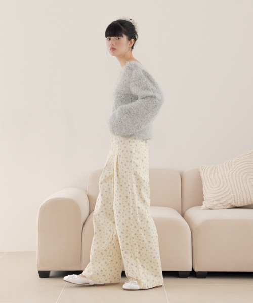 REMOON(リムーン)の「ツイル2タックワイドパンツ(その他パンツ・レディース・ベージュ/ブラウン/マルチ・SMALL/MEDIUM)」の22枚目の写真