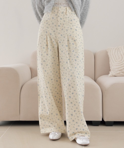 REMOON(リムーン)の「ツイル2タックワイドパンツ(その他パンツ・レディース・ベージュ/ブラウン/マルチ・SMALL/MEDIUM)」の5枚目の写真