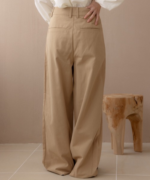 REMOON(リムーン)の「ツイル2タックワイドパンツ(その他パンツ・レディース・ベージュ/ブラウン/マルチ・SMALL/MEDIUM)」の13枚目の写真