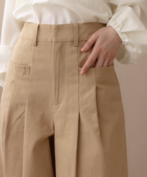 REMOON(リムーン)の「ツイル2タックワイドパンツ(その他パンツ・レディース・ベージュ/ブラウン/マルチ・SMALL/MEDIUM)」の22枚目の写真