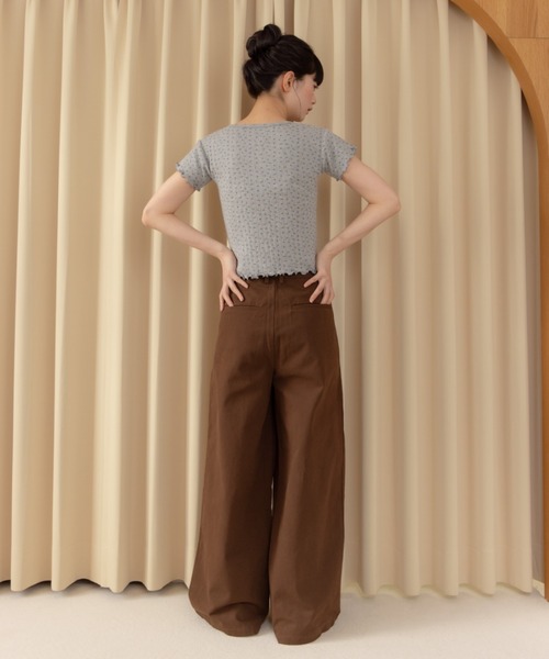 REMOON(リムーン)の「ツイル2タックワイドパンツ(その他パンツ・レディース・ベージュ/ブラウン/マルチ・SMALL/MEDIUM)」の20枚目の写真