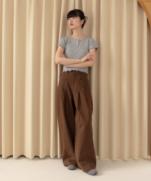 REMOON(リムーン)の「ツイル2タックワイドパンツ(その他パンツ・レディース・ベージュ/ブラウン/マルチ・SMALL/MEDIUM)」の22枚目の写真