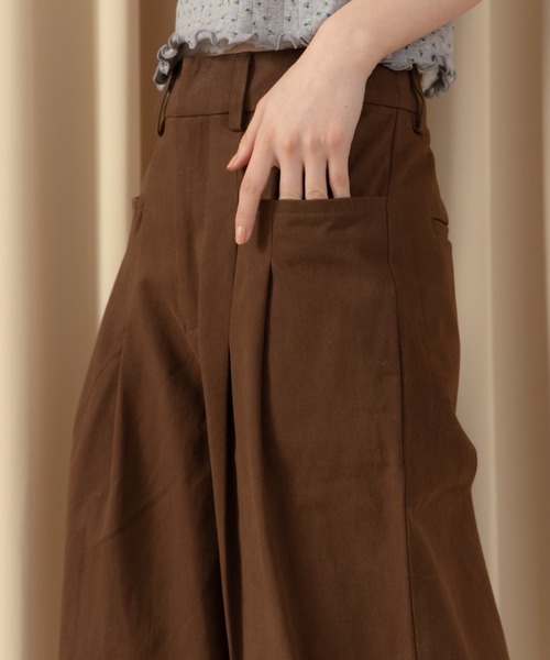 REMOON(リムーン)の「ツイル2タックワイドパンツ(その他パンツ・レディース・ベージュ/ブラウン/マルチ・SMALL/MEDIUM)」の21枚目の写真