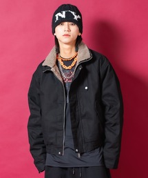a.p.o.v.（エーピーオービー）の「a.p.o.v. 裏ボアダックオーバーサイズ短丈ミリタリーブルゾン（ブルゾン）」