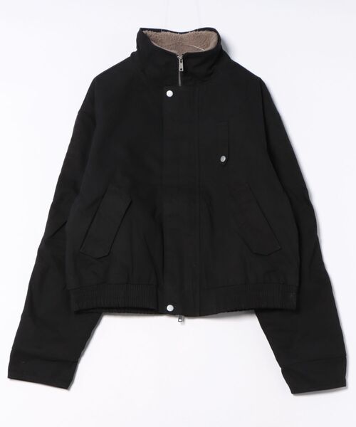 a.p.o.v.(エーピーオービー)の「a.p.o.v. 裏ボアダックオーバーサイズ短丈ミリタリーブルゾン(ブルゾン・メンズ・アイボリー/ブラック/ベージュ・ONESIZE)」の8枚目の写真