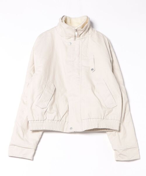 a.p.o.v.(エーピーオービー)の「a.p.o.v. 裏ボアダックオーバーサイズ短丈ミリタリーブルゾン(ブルゾン・メンズ・アイボリー/ブラック/ベージュ・ONESIZE)」の13枚目の写真