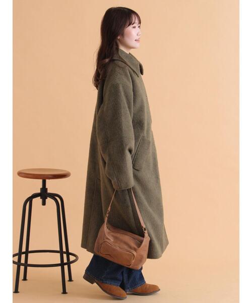 ehka sopo（エヘカソポ）の「ミニシャギーコート（その他アウター・レディース・カーキ/チャコールグレー/モカ・F）」の8枚目の写真