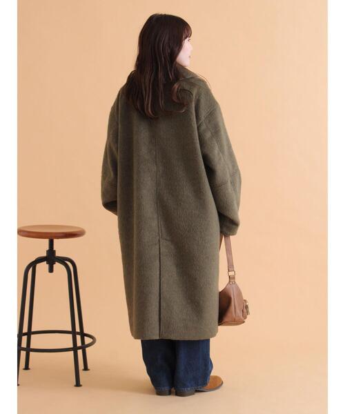 ehka sopo（エヘカソポ）の「ミニシャギーコート（その他アウター・レディース・カーキ/チャコールグレー/モカ・F）」の9枚目の写真