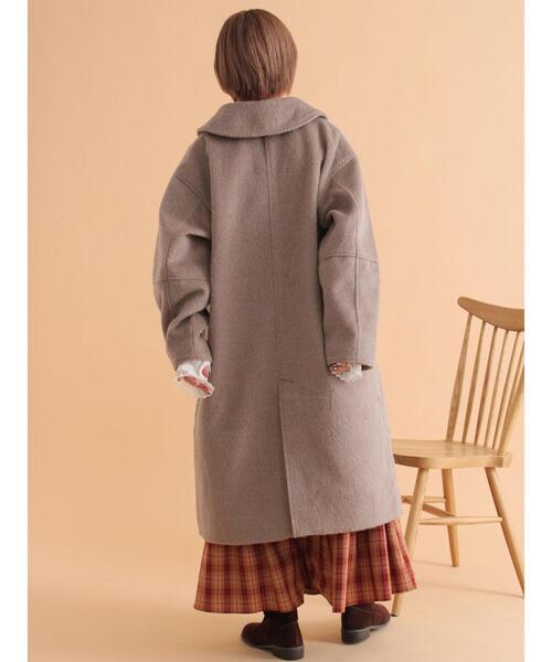 ehka sopo（エヘカソポ）の「ミニシャギーコート（その他アウター・レディース・カーキ/チャコールグレー/モカ・F）」の14枚目の写真