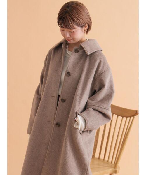 ehka sopo（エヘカソポ）の「ミニシャギーコート（その他アウター・レディース・カーキ/チャコールグレー/モカ・F）」の18枚目の写真