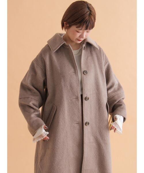 ehka sopo（エヘカソポ）の「ミニシャギーコート（その他アウター・レディース・カーキ/チャコールグレー/モカ・F）」の19枚目の写真