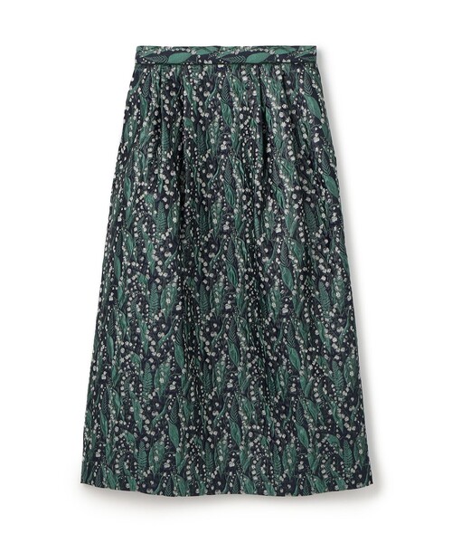 TOMORROWLAND collection(トゥモローランドコレクション)の「リリーベル タックAラインスカート(スカート・レディース・グリーン系その他・34/36)」の1枚目の写真