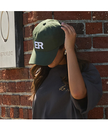 ERER（エルエル）の「Embroidered ER Logo Artwork Baseball Cap Green（キャップ）」