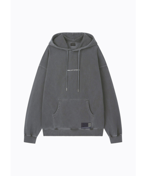 LIMELIGHT APPAREL(ライムライトアパレル)の「アパレルピグメントバックロゴオーバーサイズフードパーカー(チャコール/ホワイト)(パーカー・メンズ・その他・SMALL/MEDIUM/LARGE/X-LARGE)」の2枚目の写真