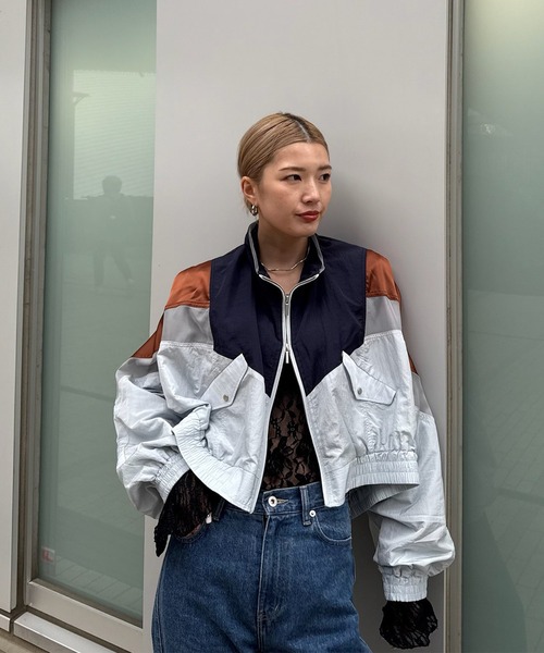 AMERI DEFORM DOCKING NYLON JACKETアイボリーM DEFORM DOCKING NYLON JACKET（ナイロンジャケット）｜Ameri（アメリ