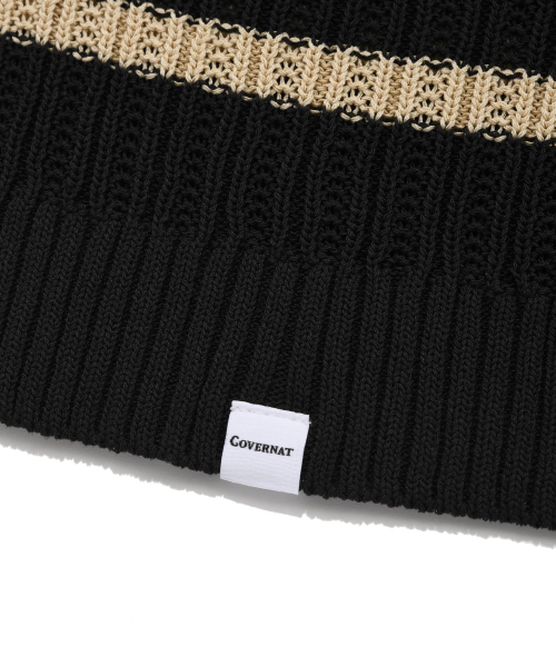 COVERNAT（カバーナット）の「ストライプクロシェハーフニットブラック（カーディガン/ボレロ・レディース・その他・MEDIUM/LARGE/X-LARGE/SMALL）」の6枚目の写真