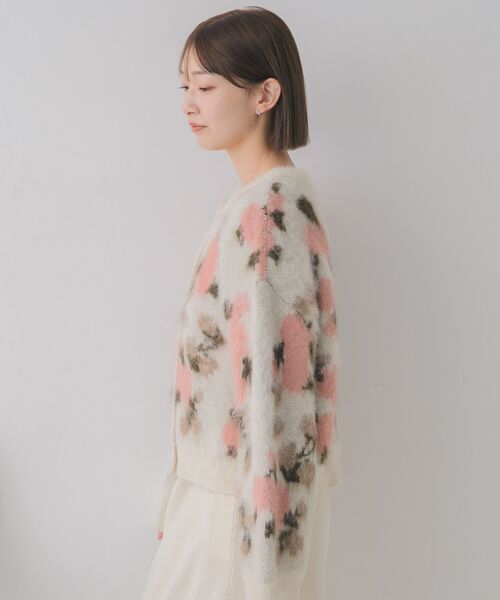 RETRO GIRL（レトロガール）の「花柄起毛NTカーデ（カーディガン/ボレロ・レディース・ブラウン/ライトグレー/ナチュラル・FREE）」の21枚目の写真
