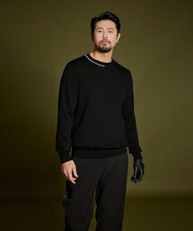 NEU GOLF（エヌイーユーゴルフ）の「WINDPROOF SWEATER - BLACK（ニット/セーター）」