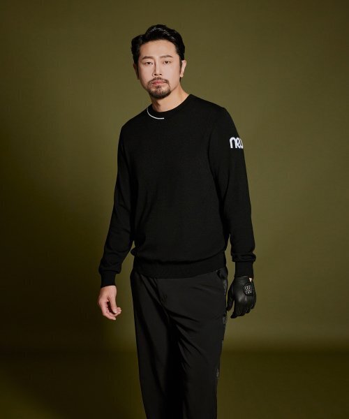 NEU GOLF（エヌイーユーゴルフ）の「WINDPROOF SWEATER - BLACK（ニット/セーター・レディース・その他・LARGE/MEDIUM）」の2枚目の写真