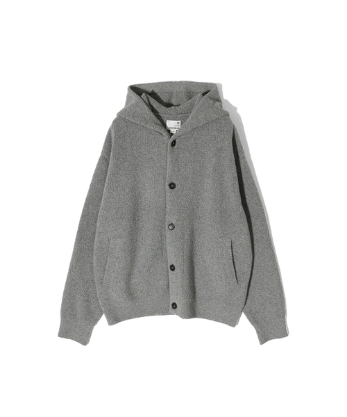 HORLISUN(ホーリーサン)の「Acorn Boucle Hood Knit Cardigan Multi Gray(カーディガン/ボレロ・メンズ・その他・MEDIUM/LARGE)」の2枚目の写真