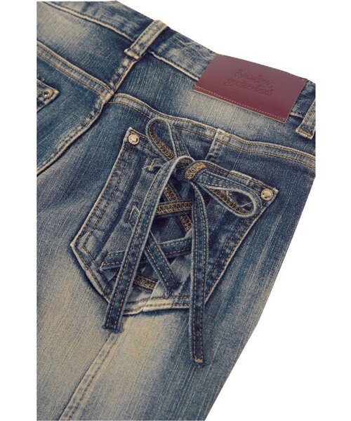 DARLING, YOU'RE BAD（ダーリンユーアーバッド）の「ROSE BOOTS CUT DENIM # VINTAGE BLUE（デニムパンツ・レディース・その他・MEDIUM/SMALL）」の3枚目の写真