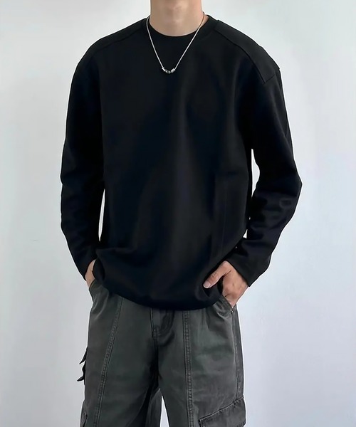 SBG(エスビー)の「SBG クルーネックルーズシルエットカットソー(Tシャツ/カットソー・メンズ・ホワイト/ブラック・MEDIUM/LARGE)」の9枚目の写真