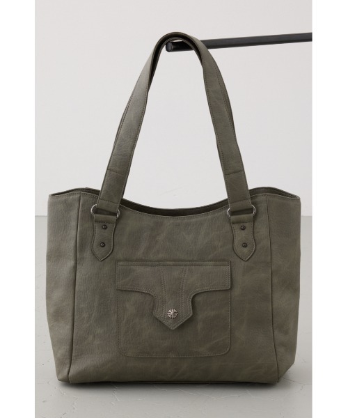 AZUL by moussy（アズールバイマウジー）の「ウエスタンスタイルショルダーバッグ（トートバッグ・メンズ・カーキ/ブラック・FREE）」の2枚目の写真