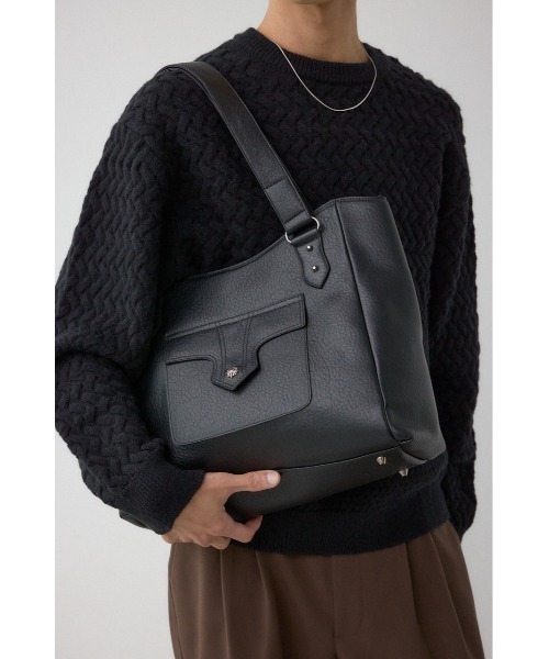 AZUL by moussy（アズールバイマウジー）の「ウエスタンスタイルショルダーバッグ（トートバッグ・メンズ・カーキ/ブラック・FREE）」の3枚目の写真