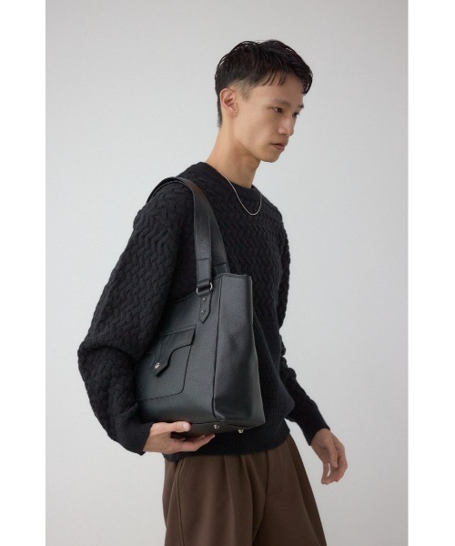 AZUL by moussy（アズールバイマウジー）の「ウエスタンスタイルショルダーバッグ（トートバッグ・メンズ・カーキ/ブラック・FREE）」の4枚目の写真