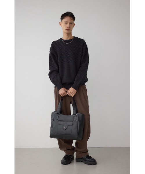 AZUL by moussy（アズールバイマウジー）の「ウエスタンスタイルショルダーバッグ（トートバッグ・メンズ・カーキ/ブラック・FREE）」の5枚目の写真