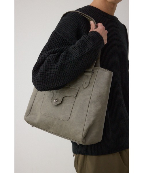 AZUL by moussy（アズールバイマウジー）の「ウエスタンスタイルショルダーバッグ（トートバッグ・メンズ・カーキ/ブラック・FREE）」の15枚目の写真
