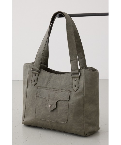 AZUL by moussy（アズールバイマウジー）の「ウエスタンスタイルショルダーバッグ（トートバッグ・メンズ・カーキ/ブラック・FREE）」の18枚目の写真