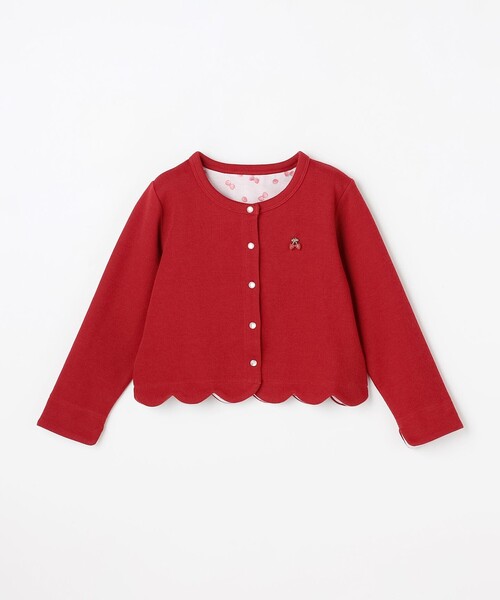 ANY(エニィ)の「【Strawberry Collection】スナップボタン カーディガン(カーディガン/ボレロ・キッズ・レッド系・90/100/110/120/130)」の12枚目の写真