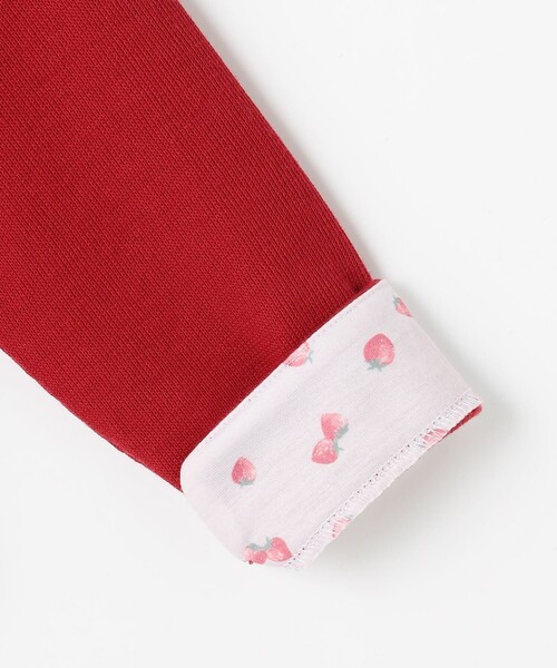 ANY(エニィ)の「【Strawberry Collection】スナップボタン カーディガン(カーディガン/ボレロ・キッズ・レッド系・90/100/110/120/130)」の6枚目の写真