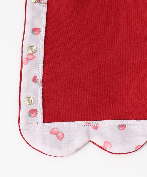 ANY(エニィ)の「【Strawberry Collection】スナップボタン カーディガン(カーディガン/ボレロ・キッズ・レッド系・90/100/110/120/130)」の4枚目の写真