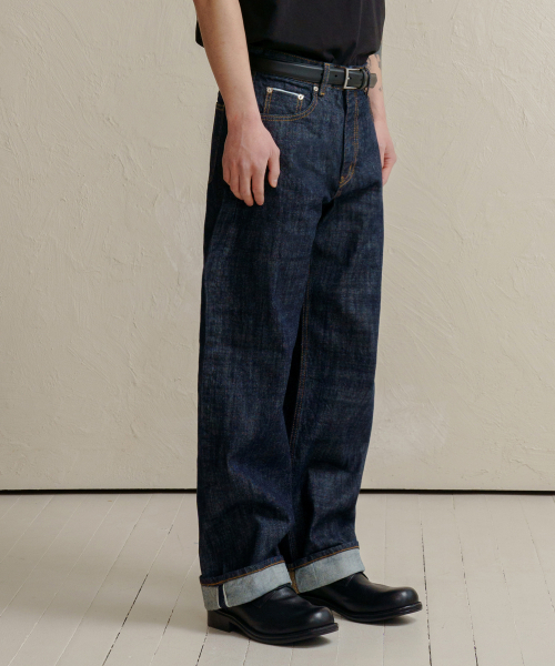 DENMADE(デンメイド)の「DEN0861 Selvedge Wide Fit (Mid Indigo)(デニムパンツ・メンズ・その他・S/M/L/XL)」の1枚目の写真