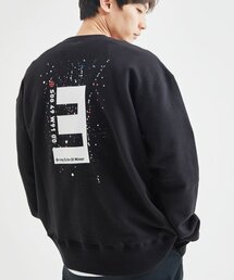 BEOM（ボム）の「EX オーバーサイズ 裏毛 ドリッピング スウェットシャツ/ブラック（スウェット）」