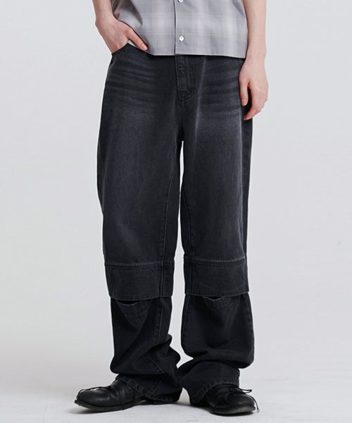 ANYTIME LOREAK(エニタイムロレーク)の「Cosmos Denim Pants-BLACK(デニムパンツ・レディース・その他・SMALL/LARGE)」の1枚目の写真