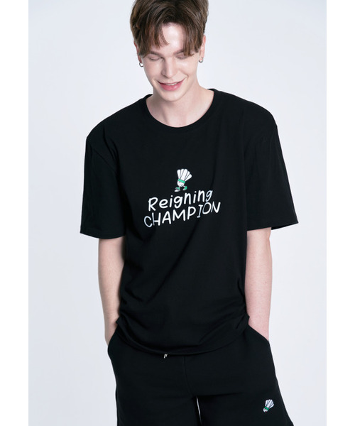 MESTARI(メスタリ)の「バドミントン RC Tシャツ 男女共用 半袖Tシャツ CT3001 ブラック(Tシャツ/カットソー・メンズ・その他・SMALL/MEDIUM/LARGE/X-LARGE/XX-LARGE/X-SMALL)」の1枚目の写真