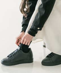 DIFFERSHOE（ディファーシュー）の「ディファープレインレザー スニーカー 7CM [ブラック]（スニーカー）」