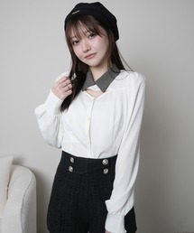 LIPSERVICE | デコルテオープンロングスリーブブラウス(シャツ/ブラウス)